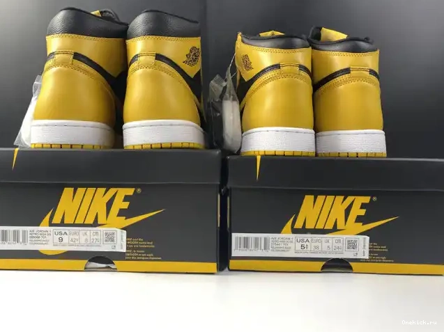 One Kick High Jordan Air Retro 1 OG 555088-701 Pollen 0625